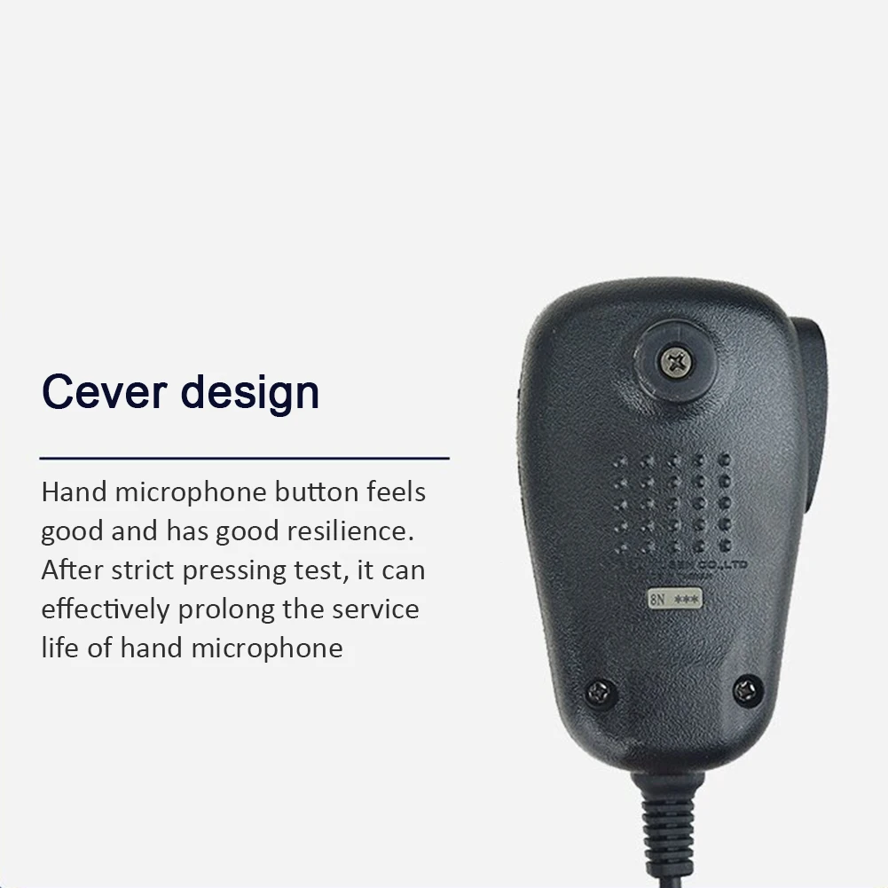 Speaker Clear Sound DTMF Microphone Waterproof Non Slip 6 Pin Radio Station Coil Cord Remote Long Fit For FT-7800R FT-7900R