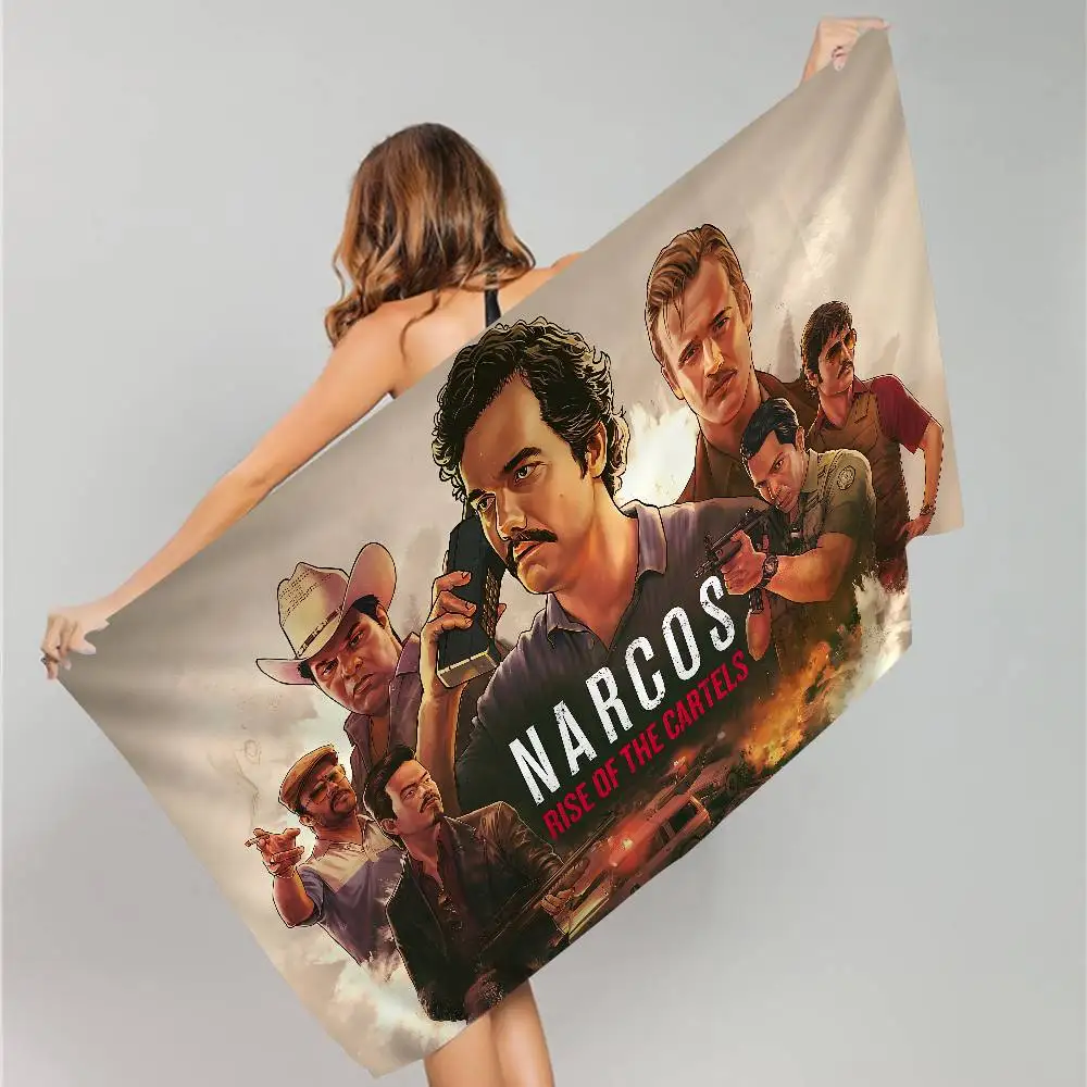 Narcos TV Series Pablo Escobar Big Microfiber Beach Towels Quick Dry Towel Sand Beach Towels Pool Towel for Travel Swim Pool