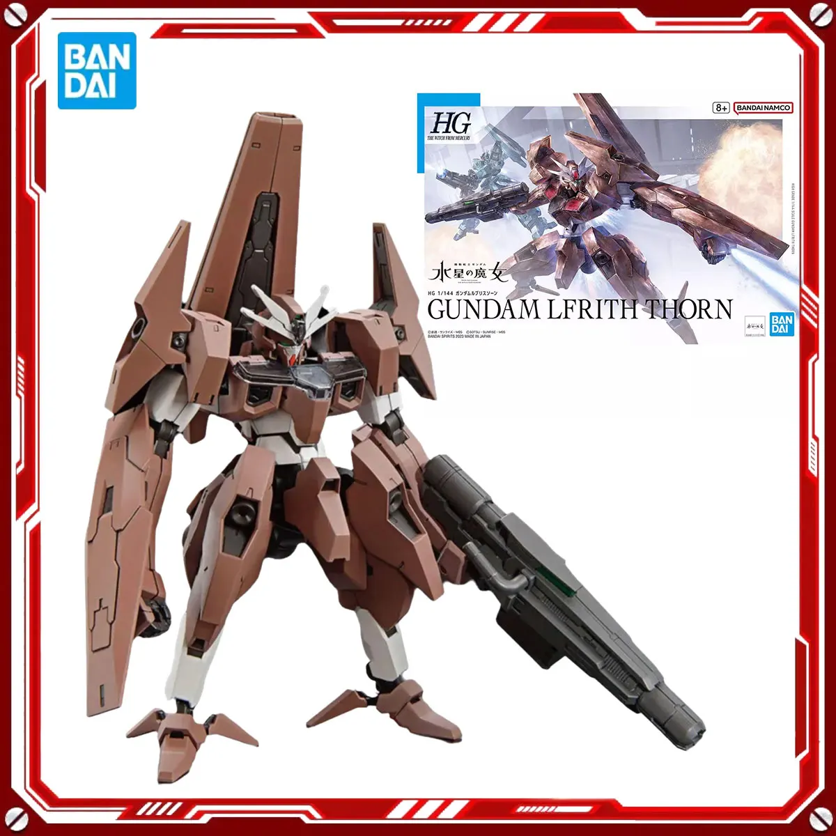 

Bandai Genuine Gundam Crystal Witch Anime Model Kit Gundam Lfrith Thorn Toy HG TWFM Action Figure Assembly Model Christmas Gift