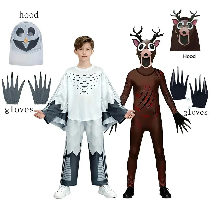 أزياء الهالوين الجديدة لعام 2026 أزياء 99 ليلة في الغابة أزياء الحيوان البومة الغزلان التأثيرية ملابس الأطفال كرنفال Sta ★ ☆ ❤ ★ ☆