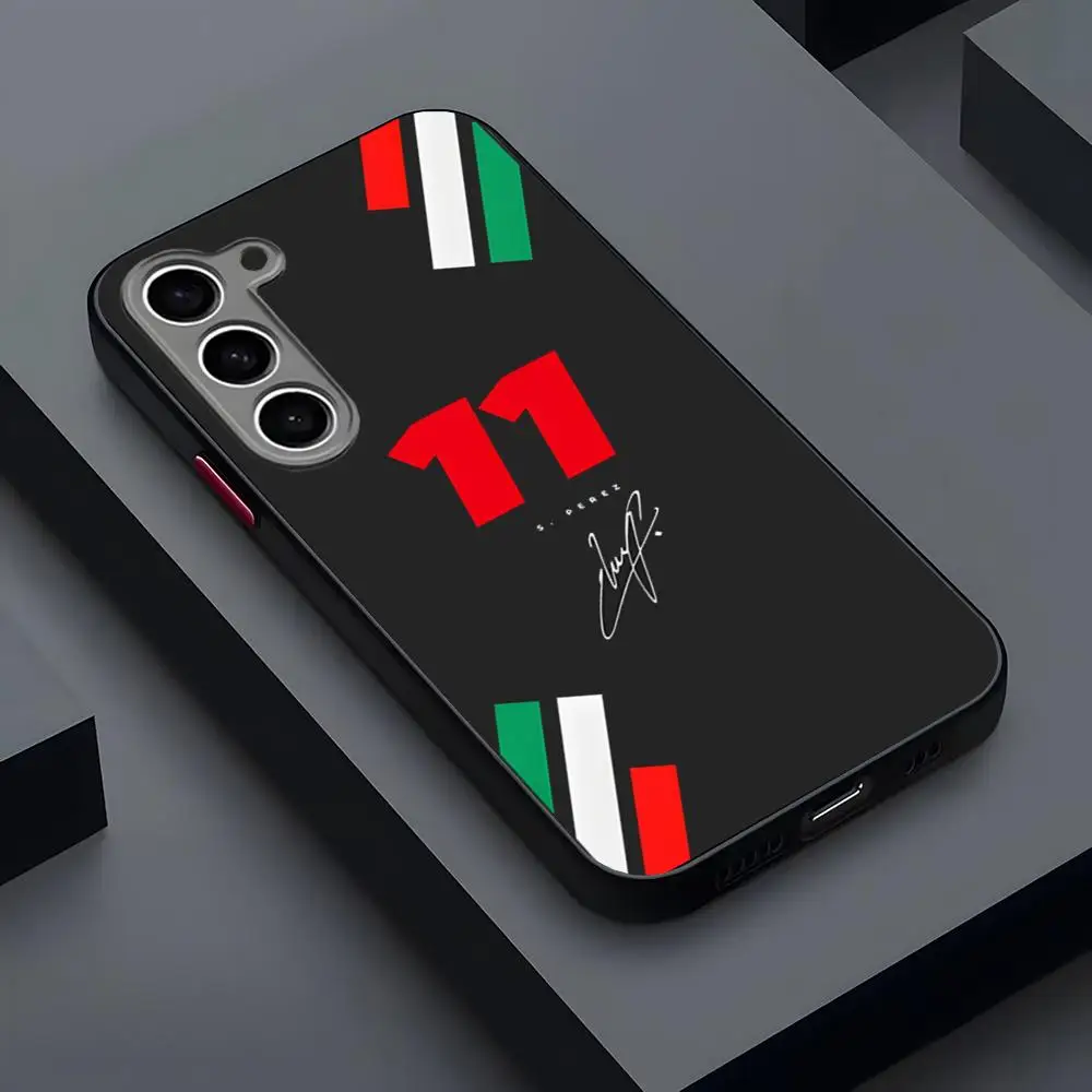 حافظة هاتف سيرجيو بيريز 11 شفافة غير لامعة لهاتف سامسونج S25Plus S21fe S22 FE S23 Ultra S24 Plus S25 غطاء خلفي فاخر #4