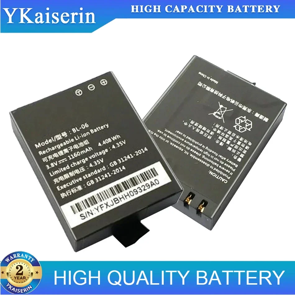 For EZVIZ S6 S5 S2 S1C 1160mAh Digital Camera Battery BL-06