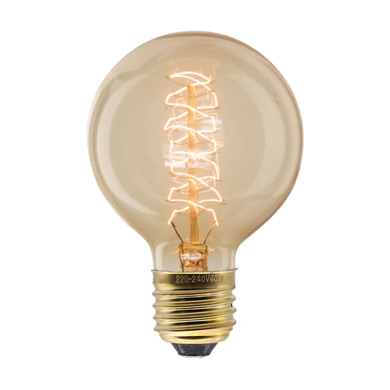 Retro Edison Gloeilamp E27 40W 220V A60 ST64 G80 G95 T45 Gloeilamp Ampul Vintage Edison Lamp gloeidraad Voor Home Decor - afbeelding 2
