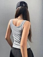Camisole débardeur doux pour femmes, tenues d'été, débardeur serré et Sexy, chemise inférieure tricotée et haut sans manches pour vêtements d'extérieur 5