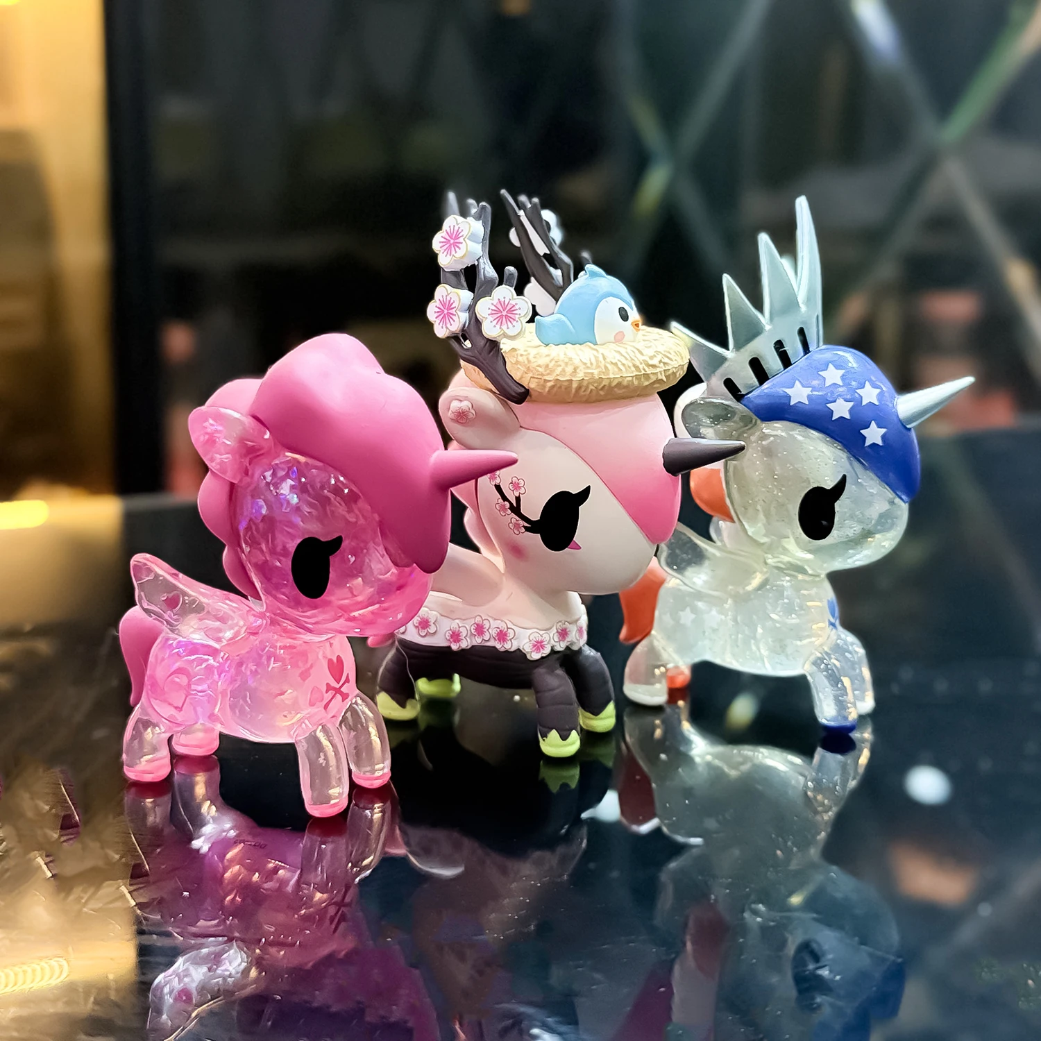 Rara scatola cieca cavallo unicorno rosa carino raccogliere figure giocattolo Caja Ciega Unicorno raro regalo per bambini giocattolo sciolto regalo di Natale Y251119