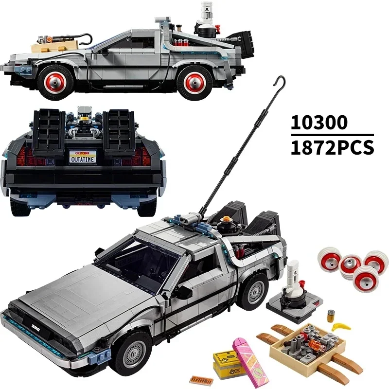 NEW Back to the Future Time Machine Compatible 10300 Building Blocks Technical Car Bricks Construct Toys For Children Gifts