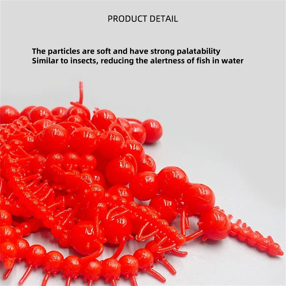 MUKUN 4mm 6mm Soft Realistic Salmon Fish Egg Fly Fish Roe  Shank Bait