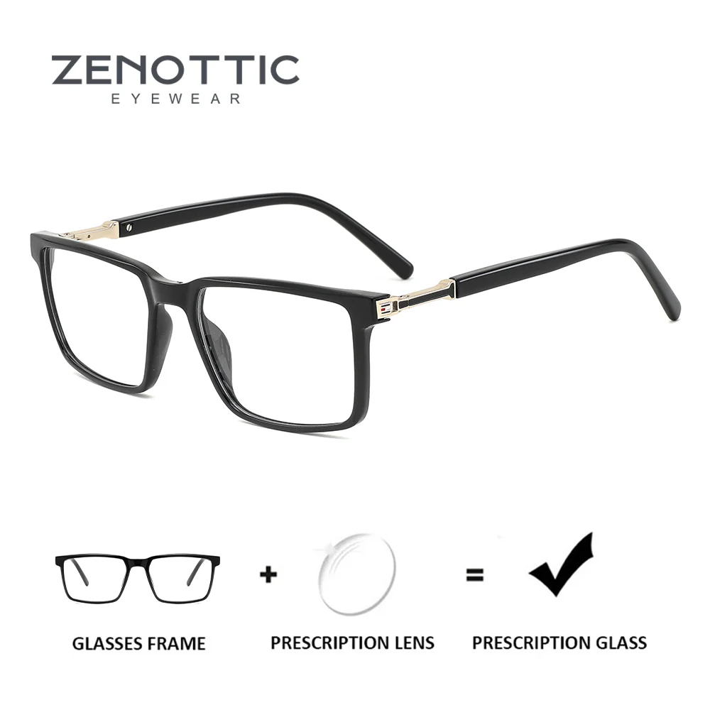 

ZENOTTIC Fashion Square TR-90 Prescription Glasses For Women Anti Blue Light Myopia/Photochromic Optical Eyeglasses