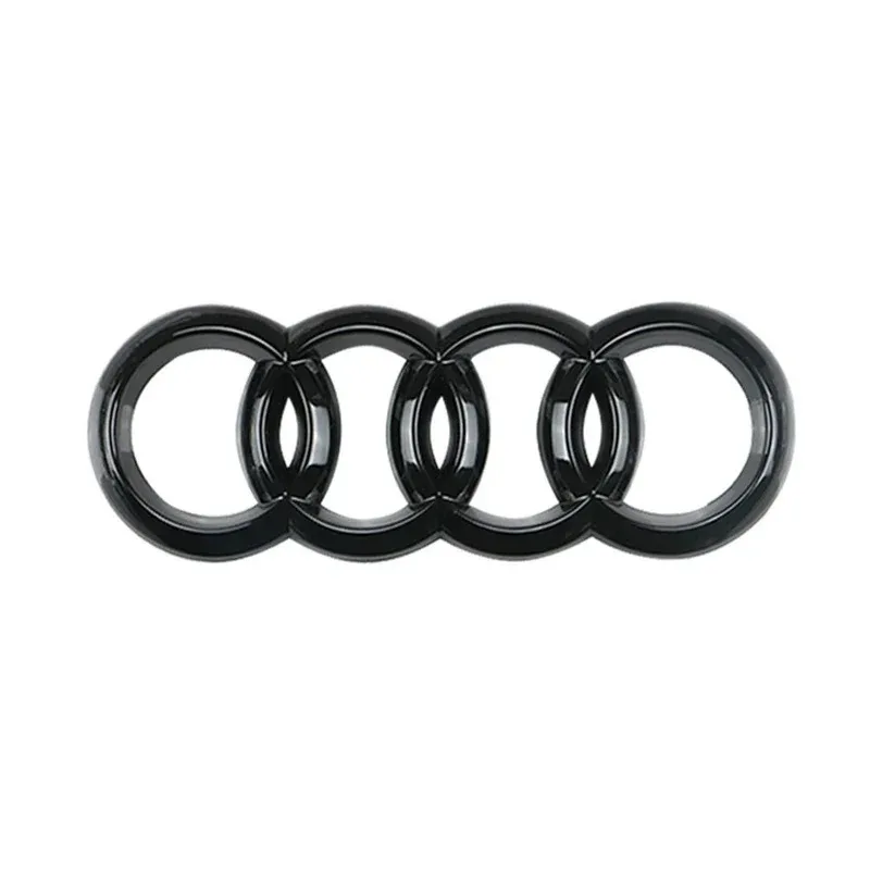 For Audi A3 A4 B8 8P A6 C7 A5 Q5 B7 B6 B9 SLINE QUTTRO RS Q3 Q7 S3 S4 S5 S6 4 Rings ABS Car Front Hood Emblem Bonnet Rear Logo view 4