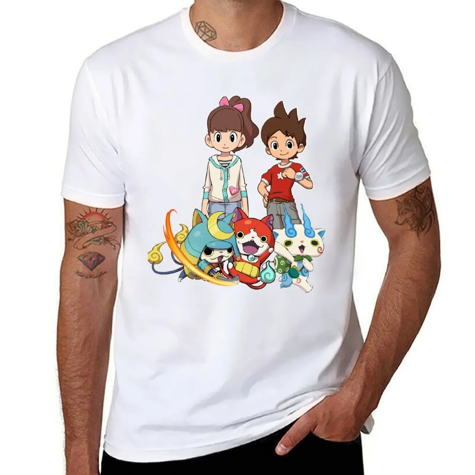 تي شيرت Good Love Bound Together Beauty Yokai Watch الشخصية الرئيسية هدية جرافيك تي شيرت مضحك تي شيرت رجالي
