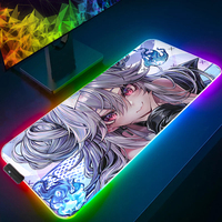 RGB Mouse Pad Anime Sexy Girls Gaming Accessories Gabinete Gamer PC Computer Desk Mat Large LED 900x400 Keyboard Tablet Mousepad