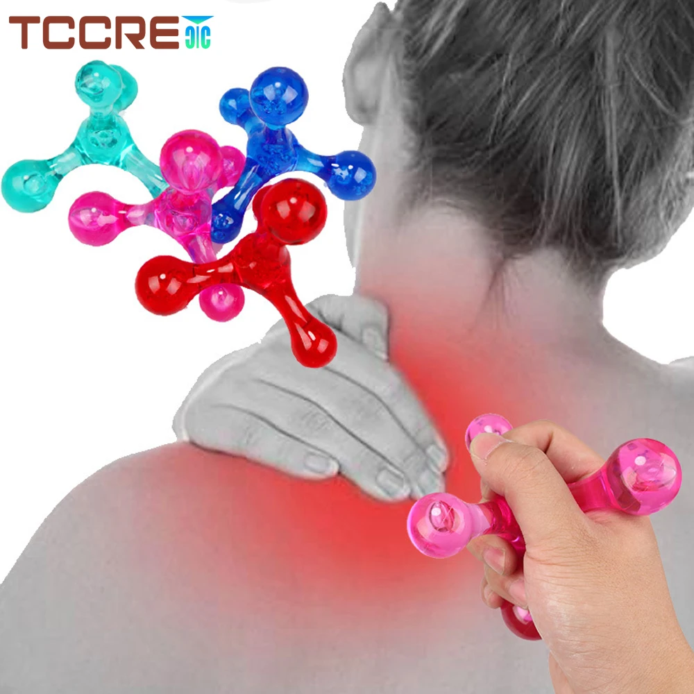 

Mini Body Massager Manual Balance Four Balls Portable Travel Massager Trigger Point Arm Back Relaxation Eliminate Oedema Health