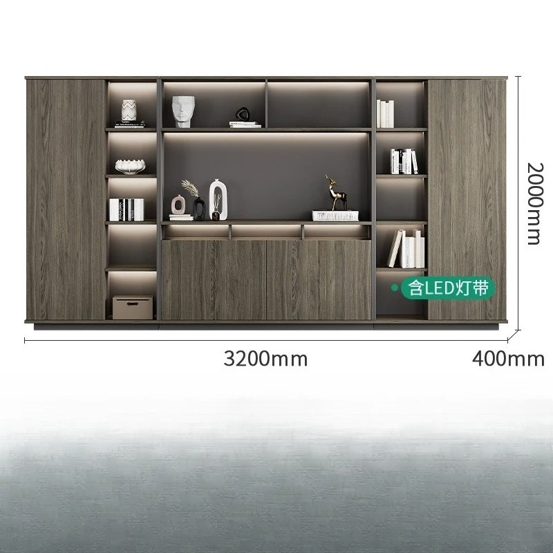 Boss Office Bookcase Simple Data File Cabinet Display Cabinet Manager Room Background Storage Cabinet