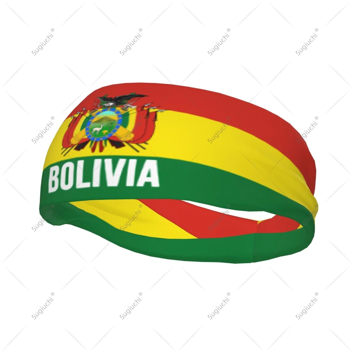 

Men Women Bolivia Flag Elastic Wide Headbands For Yoga Fitness Tennis Running Gym Sports