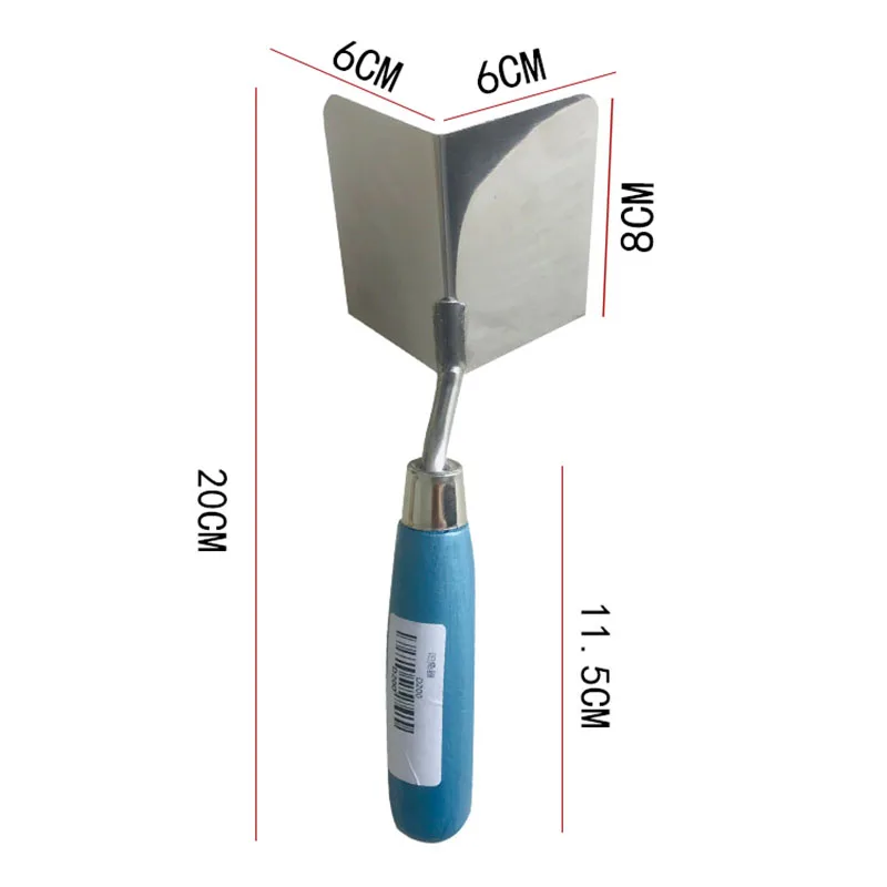 A Pair of Inner and Outer Corner Trowel Internal and External 90 Degree Sheetrock Stainless Steel Drywall Corner Trowel