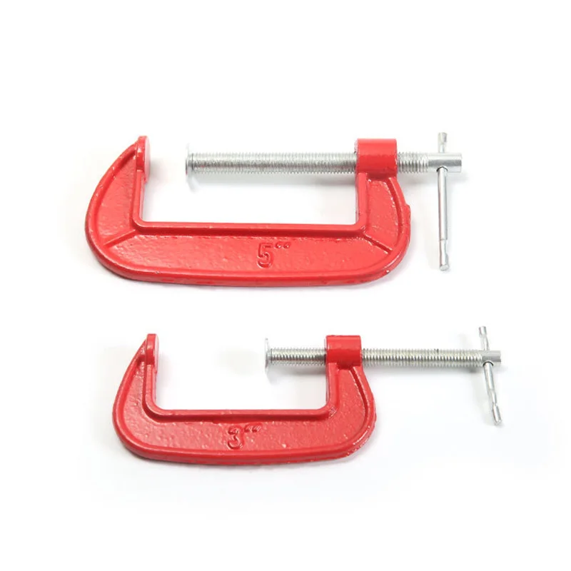 1pc 3''Inch G type Woodworking Clamp Clamping Device DIY Carpentry Gadgets Heavy Duty Steel G Clamp DIY Handmade Leather Art