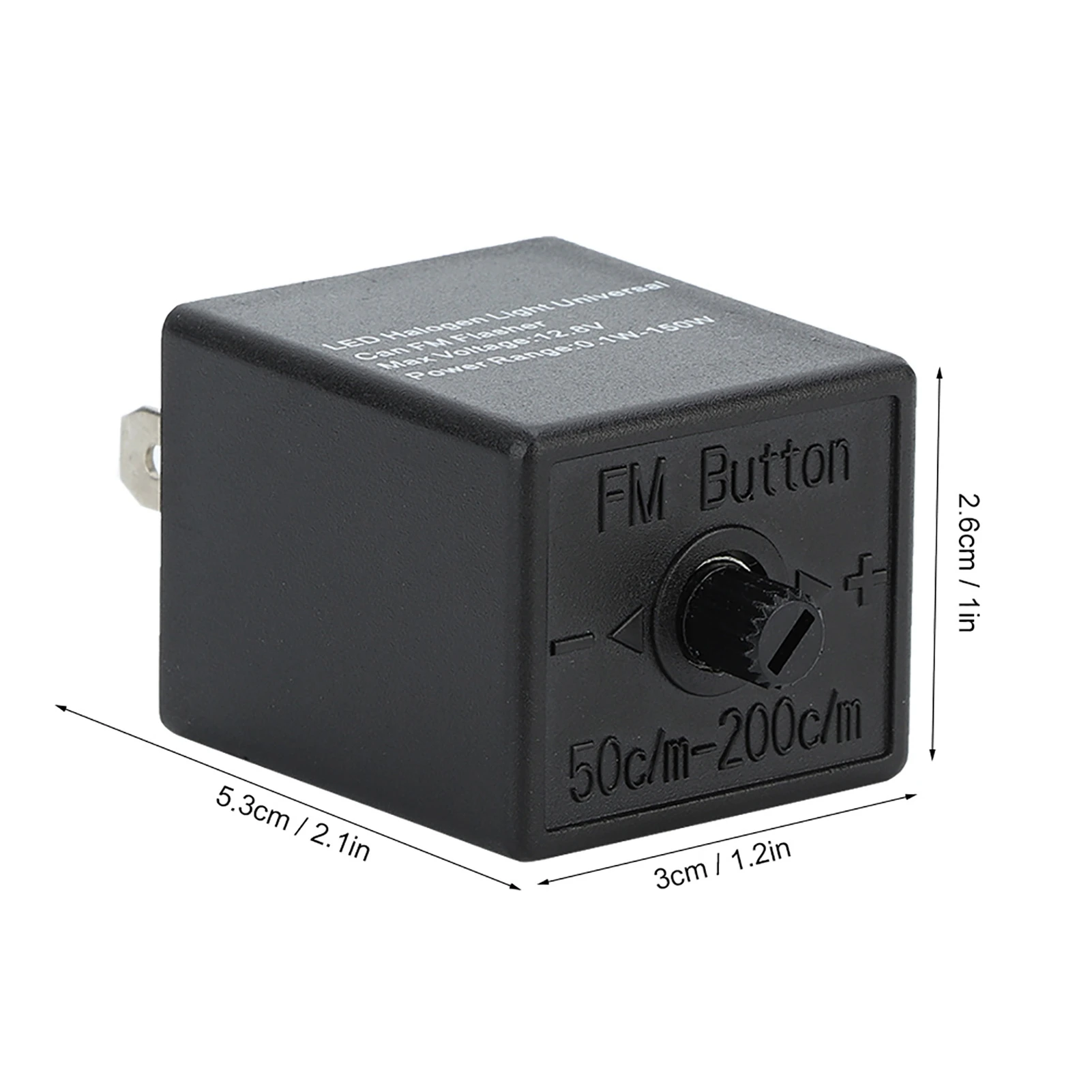 12V 24V 3‑PIN Adjustable LED Flasher Relay Turn Light Blinker For Automotive Motorcycle 3‑PIN LED Flasher LED Flasher