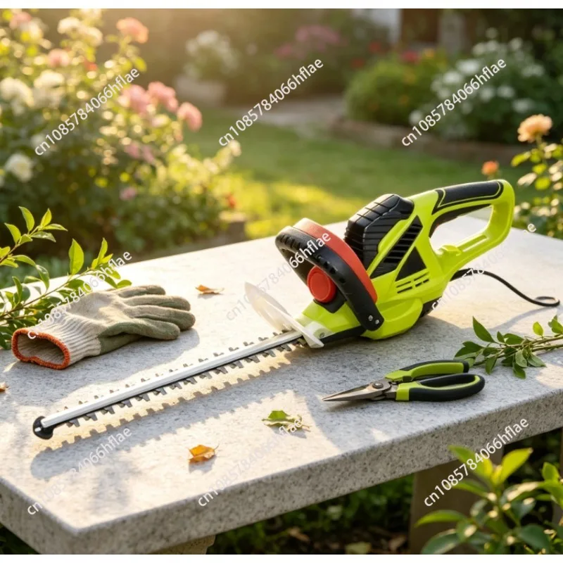 750W Corded Electric Hedge Trimmer 1500RPM Powerful Garden Shrub Grass Cutting Tool