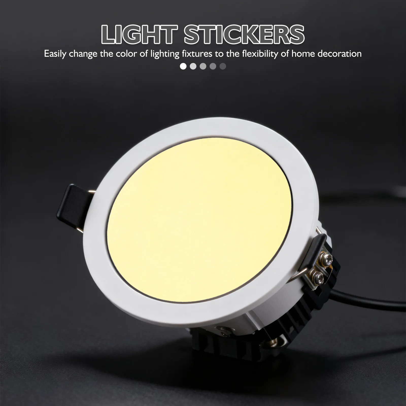 15Pcs Warm Light Filter Stickers Round Light Color Filters 4.7inch Self-Adhesive Spotlight LED Downlight Correction