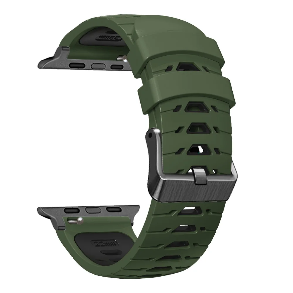 Sport Silicone Band for Apple Watch, Replacement Belt, Wristband, Bracelet Strap, iWatch Series 9, 8, 7, SE, Ultra 2, 45mm, 44mm, 49mm, 42mm
