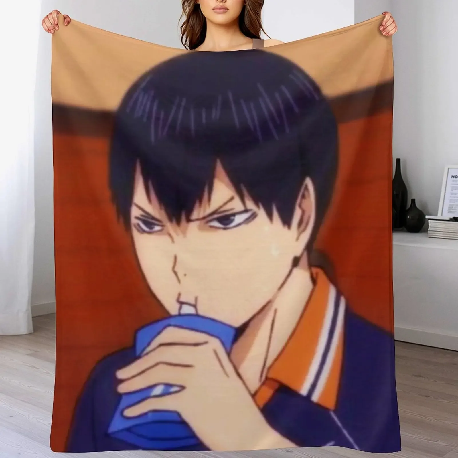 

kageyama-nice kill Throw Blanket Warm Napping Blanket for Office Couch Bed