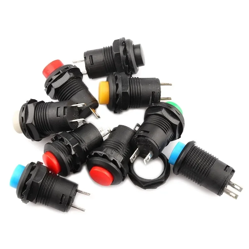 10pcs 12mm Momentary pushbutton switches 3A /125VAC 1.5A/250VAC Self Return Momentary Push Button Switch