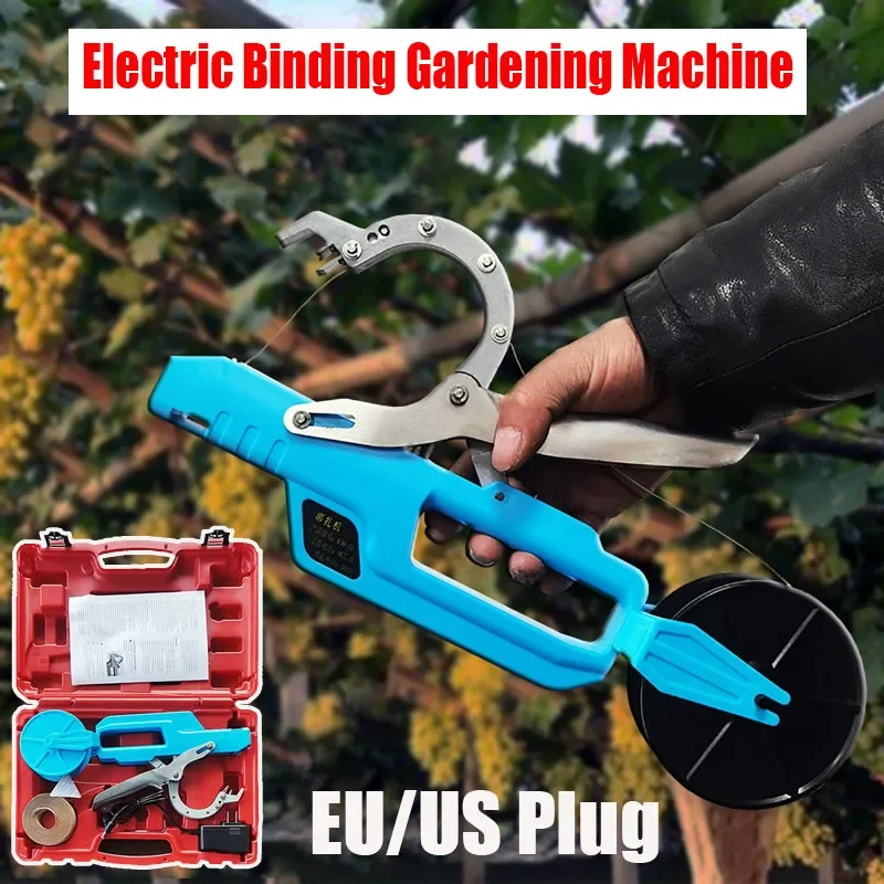 

Garden Tools Plant Tying Tapetool Packing Vegetable Stem Strapping Tapener Machine Branch Electric Tying Machine Tools for Plant