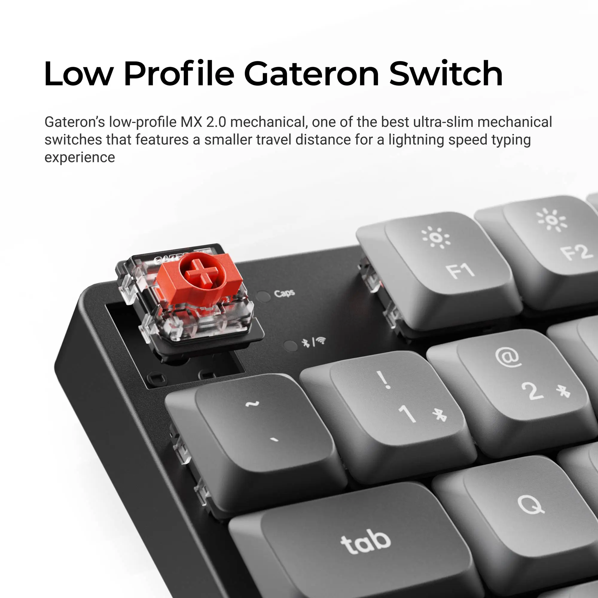 Keychron K5 Max QMK/VIA Wireless Custom Mechanical Keyboard Low-Profile Switch Double-Shot PBT Keycaps