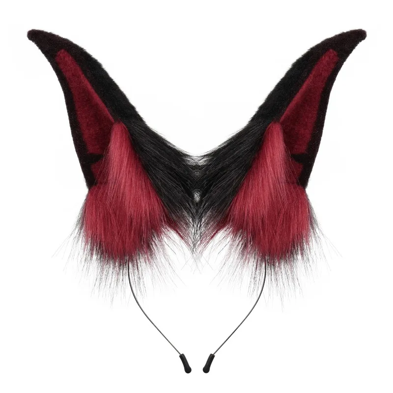 جديد تأثيري أفخم دوبيرمان الكلب عقال فو الفراء آذان الحيوان الدعائم هالوين موضوع حفلة لعب الأدوار اكسسوارات الكبار الاطفال