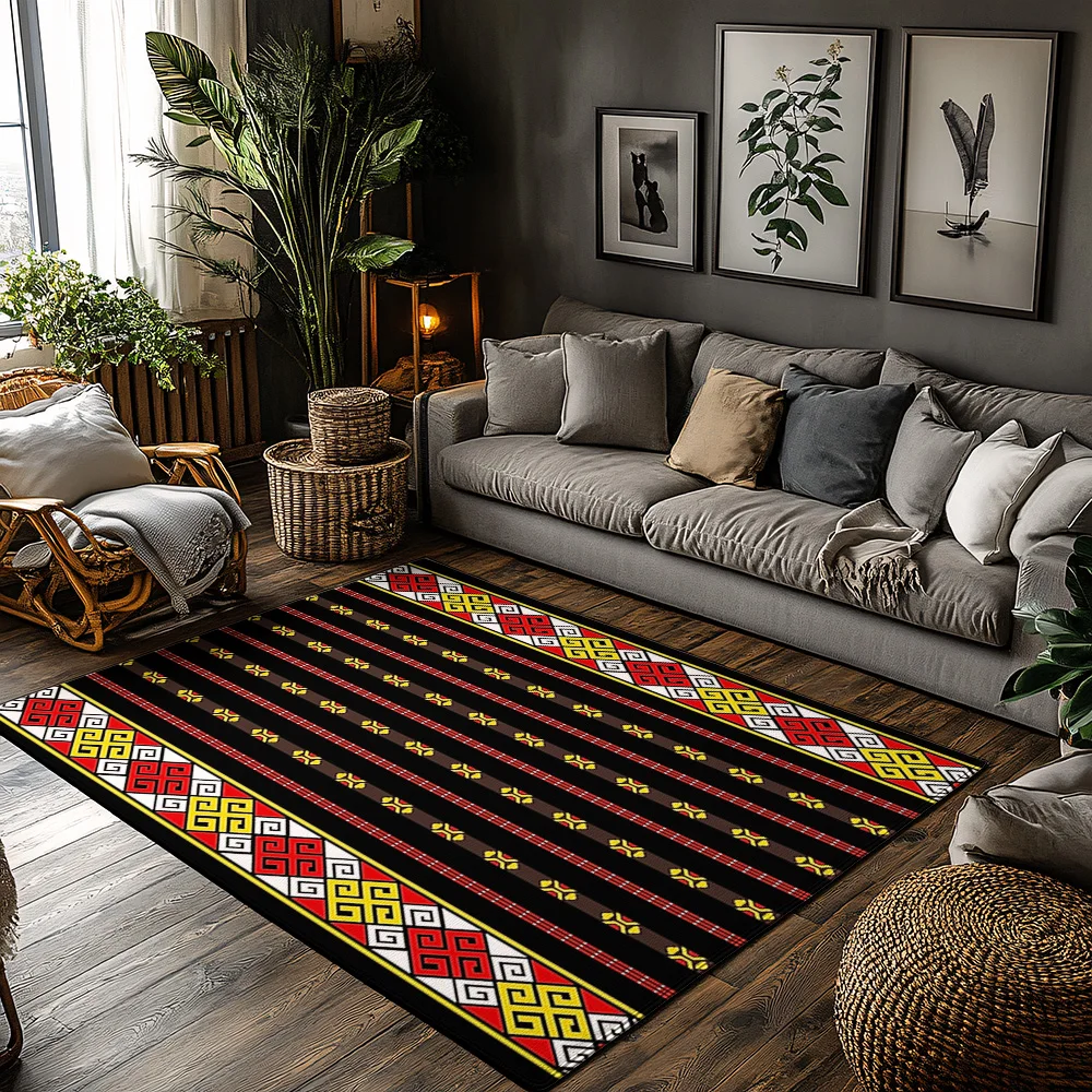 

Unique Area Rugs Modern Abstract Geometric Carpet Living Room Floor Mat Home Decor Non-Slip Washable Entryway Doormat Stylish De