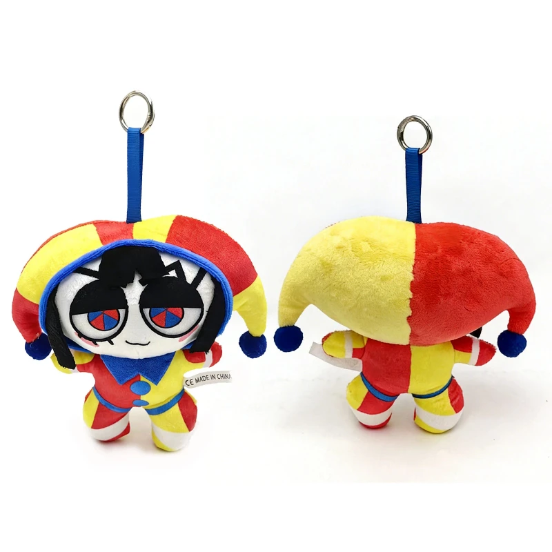 The Amazing Digital Circus Clown Plush Toy Keychain Soft Stuffed Cartoon Pendant Bag Decor For Adult Anime Collectors Fans - view 6