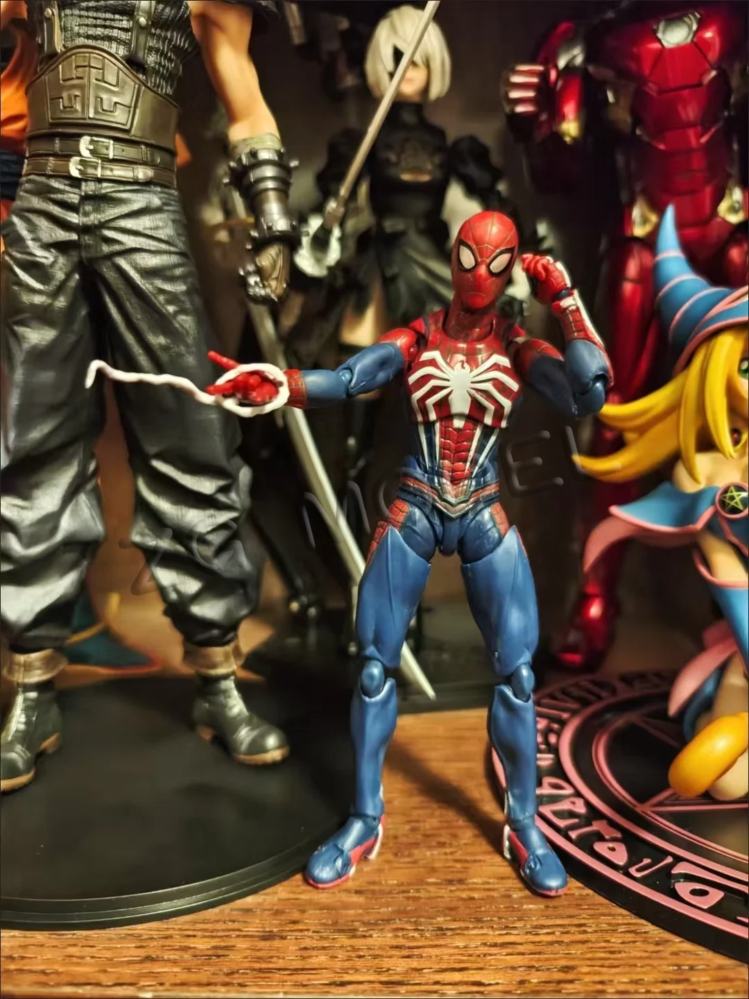 Figura de Spiderman PS4, Vengadores, figuras de acción de Spiderman con traje mejorado, edición de juego PS4, juguetes populares para