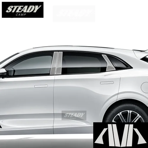 Imagen 2 del producto Película protectora de Pintura transparente para Exterior de coche, accesorio de TPU antiarañazos BC, tira de pilar de ventana, reacondicionamiento, para Changan UNI-K, 2021-2022, 2023