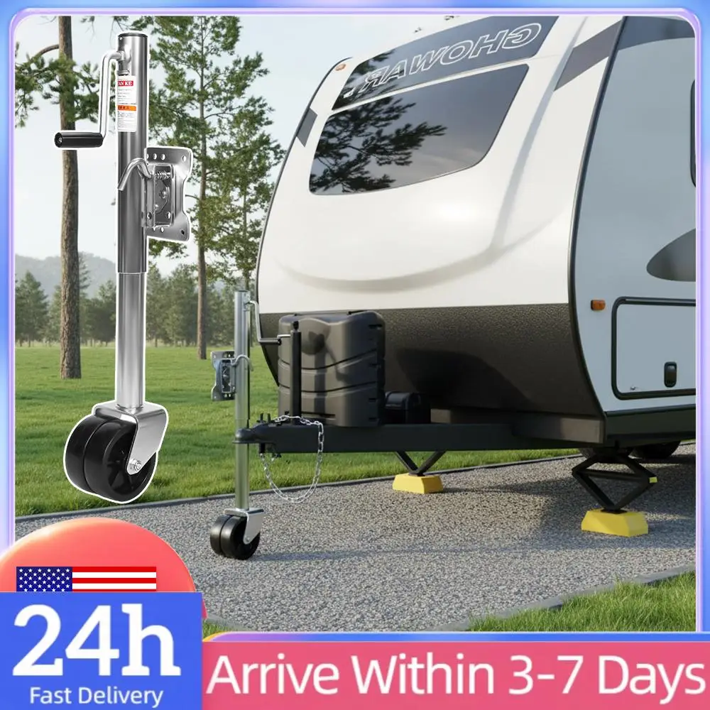 

2000 lbs Trailer Jack with Dual Wheel Heavy Duty 10" Lift Heavy Duty Swivel Boat Trailer Jack for RV Boat Yacht&Utility Trailers