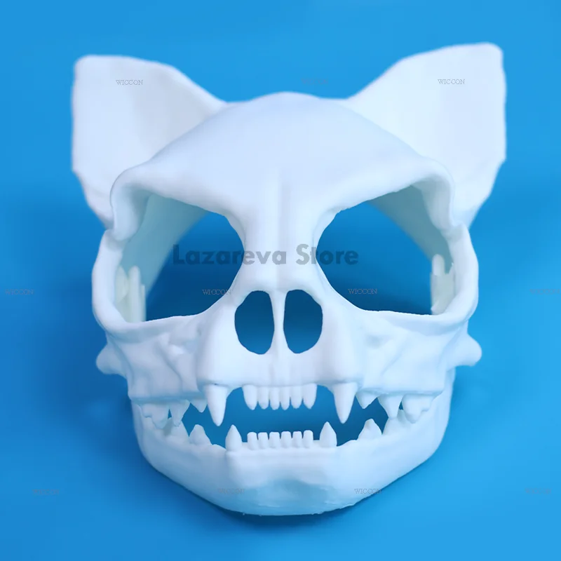 Realistic Animal Fursuit Cat Skull Kigurumi Furry Head Mask Furry Head 3d Print Head Furry Capsule Fursuit Cosplay Headsets Prop