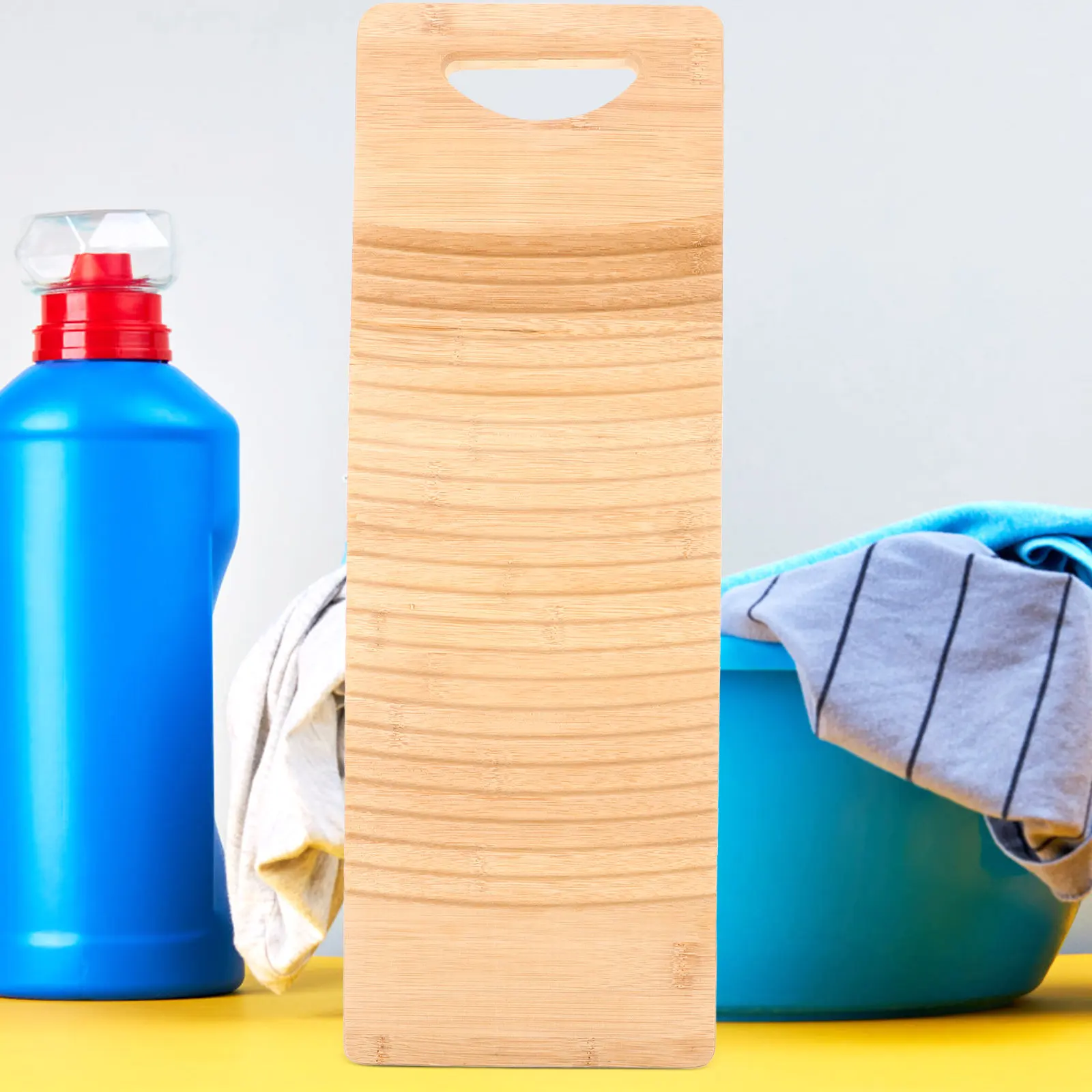 

1 шт. бамбуковая деревянная доска для стирки, износостойкая, портативная, для домашнего использования