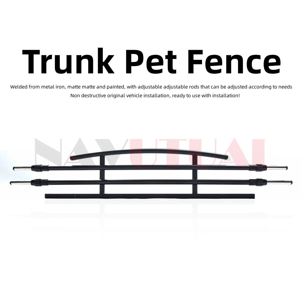 Dog Barrier For Tesla Model Y Adjustable Large Pet Protective Barrier Anti-bite Heavy-Duty Metal Stainless Steel for Dog Travel