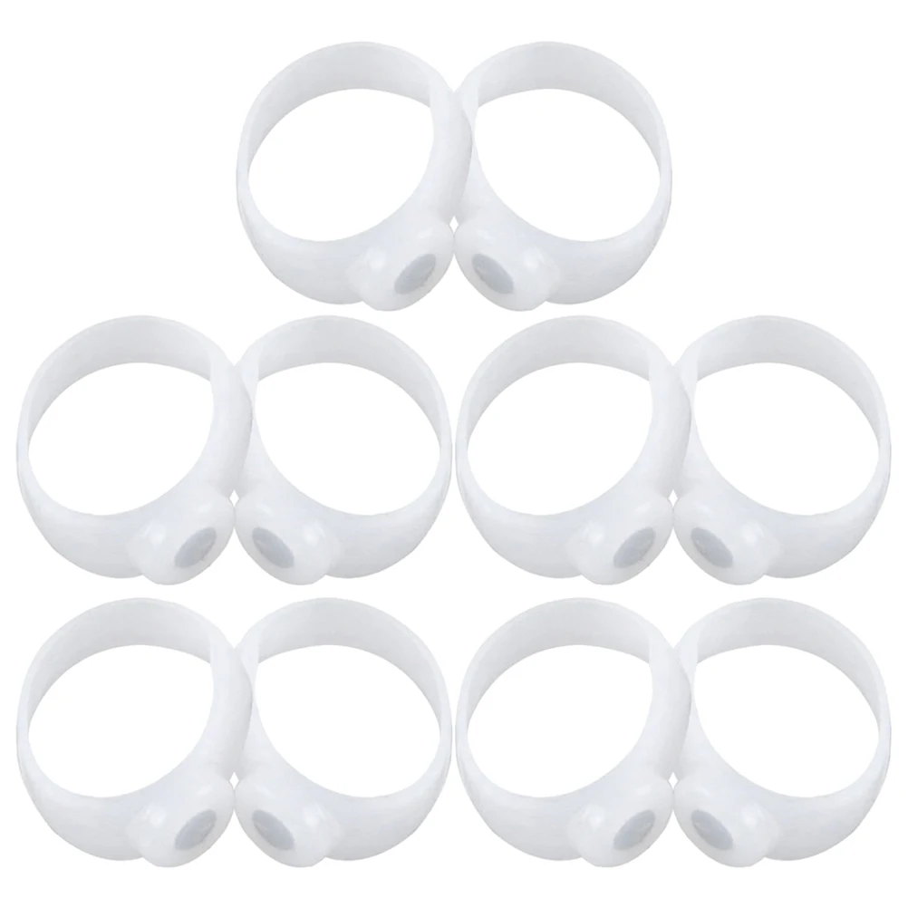 

5 пар силиконовых магнитных колец на пальцах ног для массажа ног, удобный уход за ногами для похудения, потеря веса, стимуляция акупунктурных точек, прочный