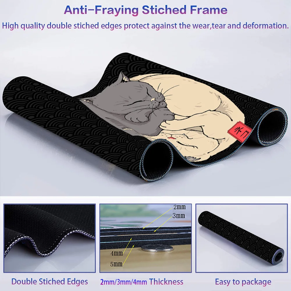 Mouse Pad Anime Table Rug Setup Gamer Accessories Pad on The Table Kawaii Gaming Keyboard Pad Art Table Computer Mouse Carpet