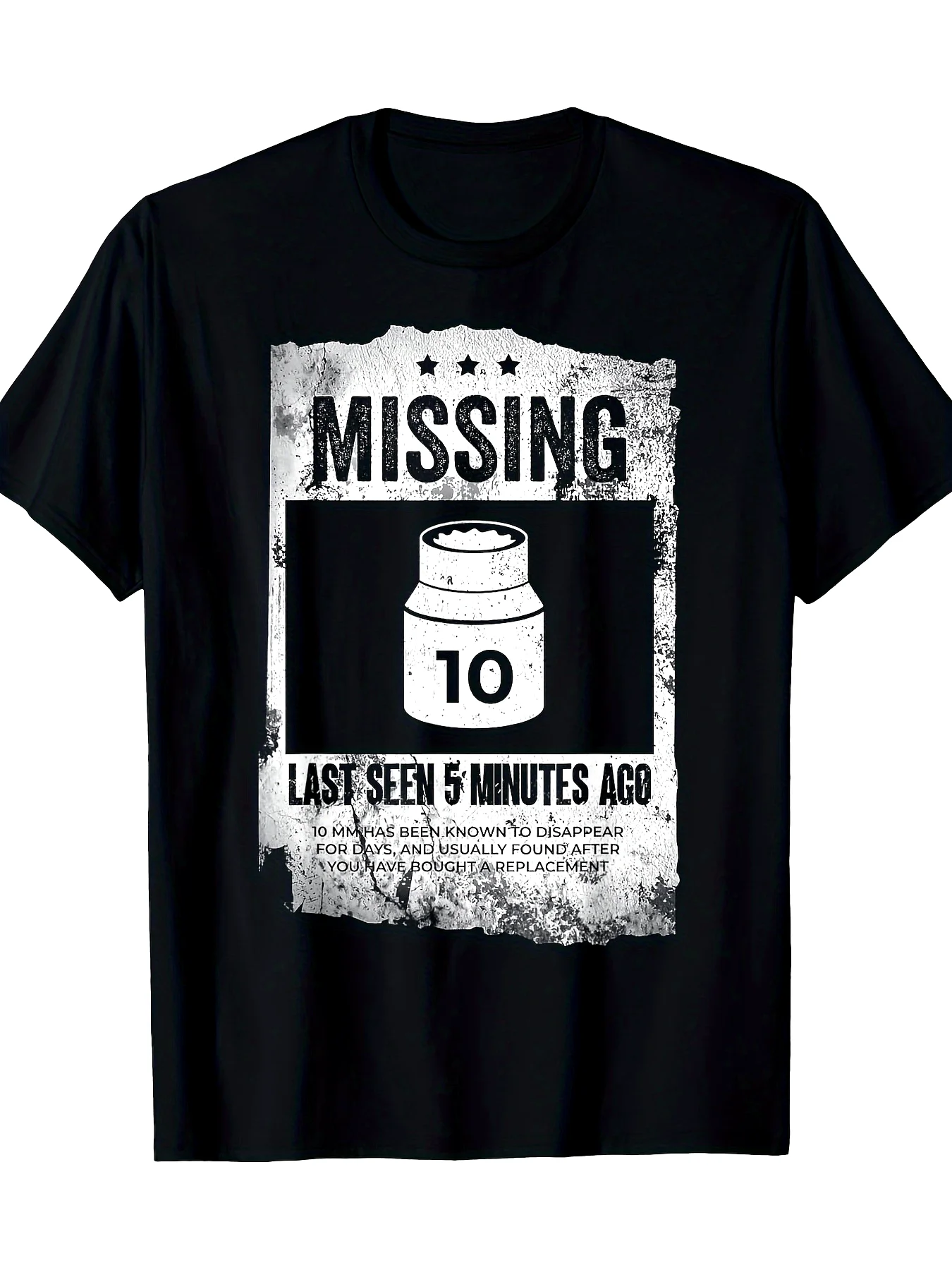 

Missing 10mm Socket Funny Auto Mechanic Repairman Machinist T-Shirt 100% Cotton O-Neck Short Sleeve Summer Casual Mens T-shirt