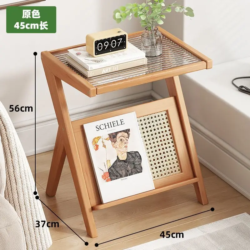 New mobile coffee table, glass small coffee table, corner table mini
