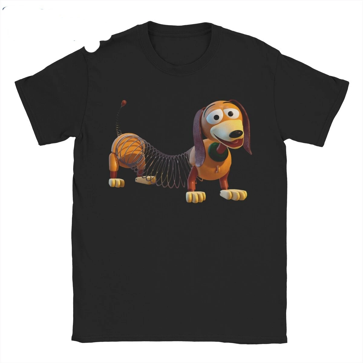  Slinky Toy Story Cartoon Men T Shirts  Vintage Tees Short Sleeve Crewneck T-Shirt Pure Cotton Original Tops