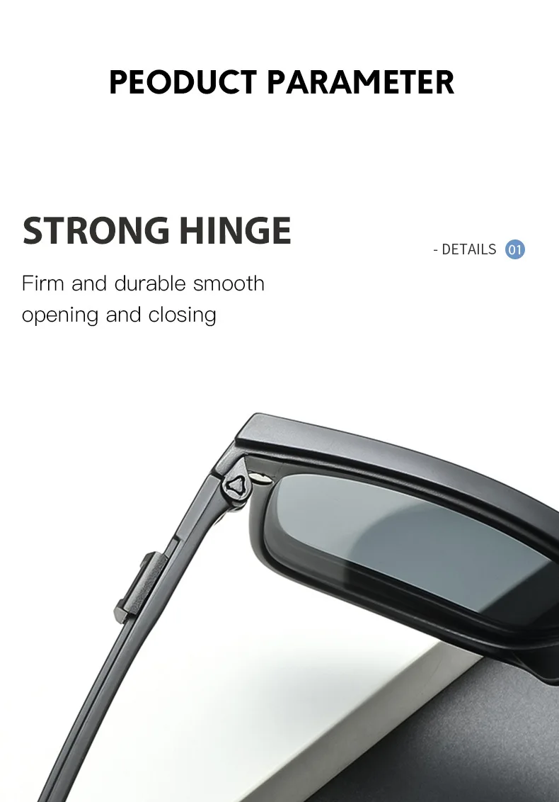 VCKA Sport Lesen Sonnenbrillen Mode Frauen Männer Polarisierte Magnetische Clip Gläser Im Freien Spiegel Set Teleskop Beine + 1.0 ~ + 4,0 – Detail 11