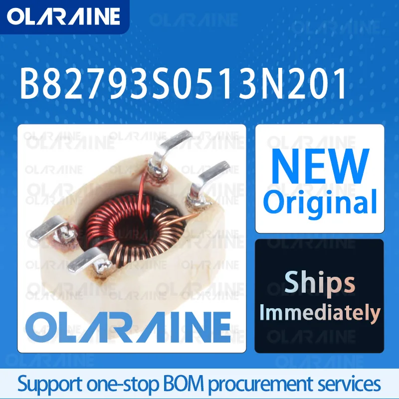 

5/10/100Pcs B82793S0513N201 SMD Original 100%new Common Mode Choke/Filter 51uH 800mA 30% 7.1x6mm SMD