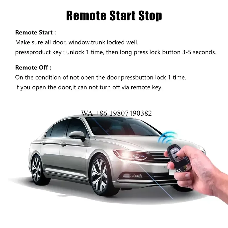 wmwmnu Push Button Start for Camry Corolla Cross YARiS L Fortuner Highlander RAV4 Sienna view 3