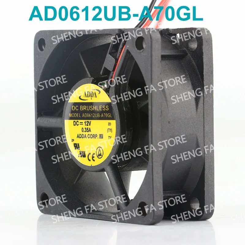 AC EC 6025 60X60X25MM 6CM AD0612UB-A70GL Power supply chassis High speed converter Original ADDA 24V 48V DC12V 0.35A cooling fan