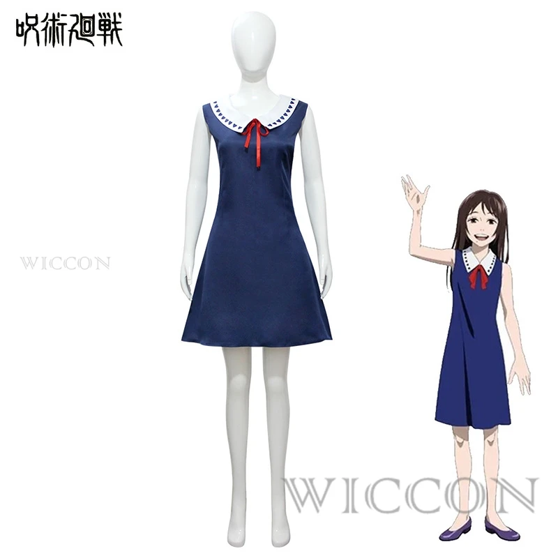 Orimoto Rika Cosplay Costume Anime Jujutsu Cosplay Cursed Queen Lovely Sleeveless Dress Woman Sexy Kawai Party Uniform