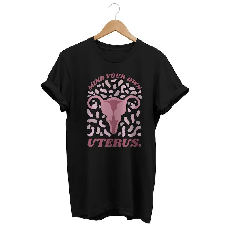 

Uterus T-shirt, Feminist Shirt, Girl Power, Grunge Clothing, Witchy Apparel, Occultism Outfit, Gender Equality Politics, Women E