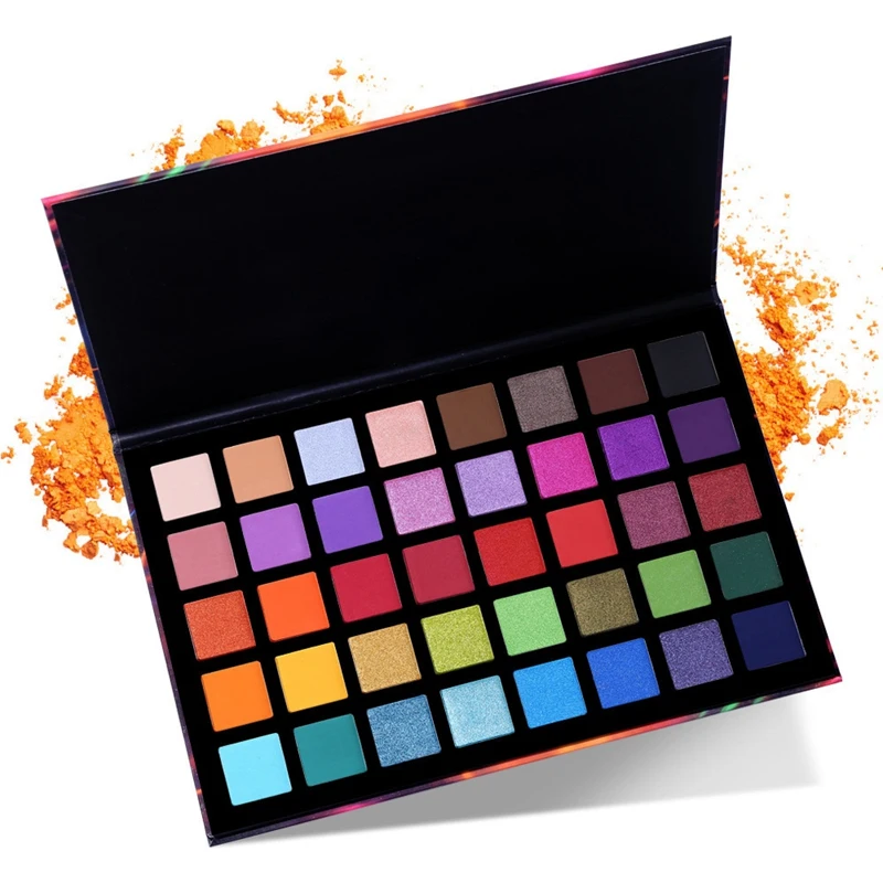 40-Color Eye Shadow Pearlescent Easy To Color Non-Flying Powder Stage Makeup Cross-Border Makeup