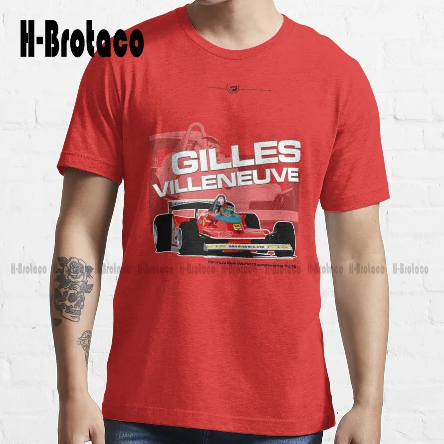 Gilles Villeneuve - 1979 Essential T-Shirt Shirts High Quality Cute Elegant Lovely Kawaii Cartoon Sweet Cotton Tee Shirts Xs-5Xl